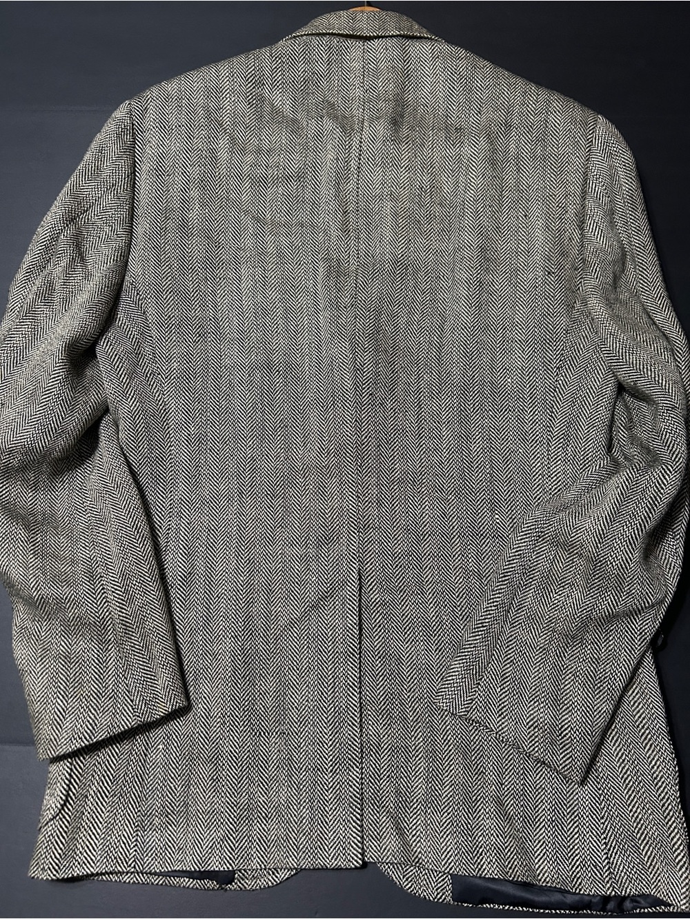 Ralph Lauren Polo Black & White Herringbone Sport Coat size 38 S